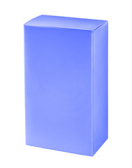 Sky-blue cosmetic packaging box