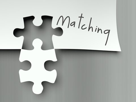 Complement with matching puzzle pieces