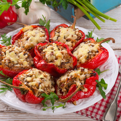 paprika with rice fullly