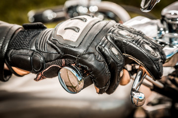Plakat Motorcycle Racing Gloves