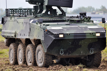 armored personnel carriers - obrazy, fototapety, plakaty