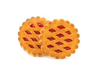 biscuits with jam isolated