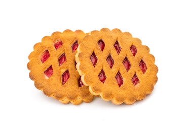 biscuits with jam isolated