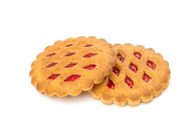 biscuits with jam isolated