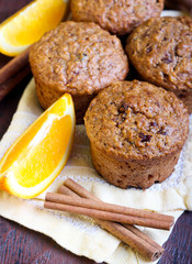 Carrot and marmalade muffins