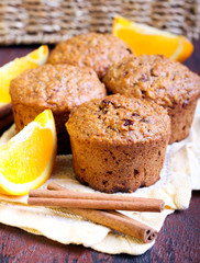 Carrot and marmalade muffins