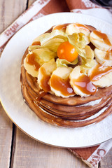 Chocolate thin pancakes