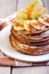 Chocolate thin pancakes