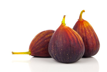 fresh figs on a white background