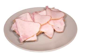 one bread with ham