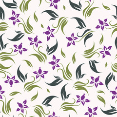 Vector floral background seamless
