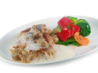 pork with mushroom sauce