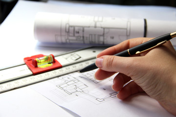 Architecture on the table and tools