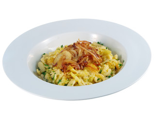 spaetzle with roast onions