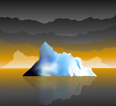 Iceberg and Monsoon time -Vector