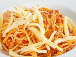 spaghetti with meat sauce