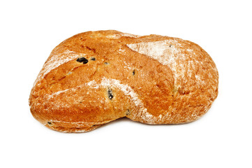 Fresh white bread isolated