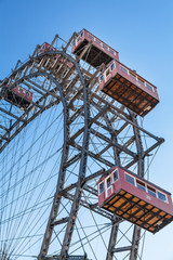 Fototapeta na wymiar Ferris Wheel w Wiedniu, Austria.