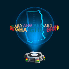 Icon Ghana Hologramm