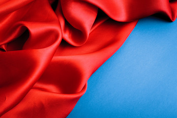 Smooth elegant red silk can use as background