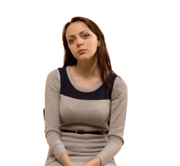 Attractive busty young woman