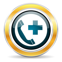 Obraz premium emergency call icon