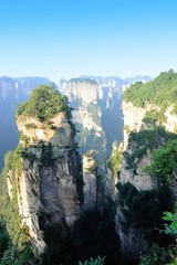 Fototapeta premium rocky mountains at zhangjiajie national forest park in china