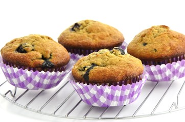 Blueberry banana muffins