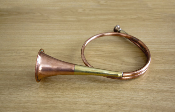 Vintage Copper And Brass Hunter's Bugle Horn