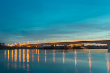 Bridge on the River, Sandomierz night