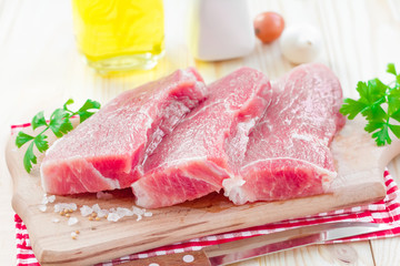 Raw meat
