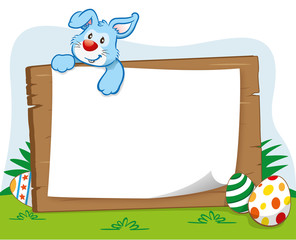 Easter bunny with easter egg