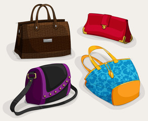 Fashion woman's bags collection