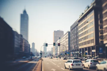 Deurstickers blurred city tilt shift © Eugenio Marongiu