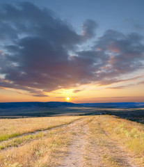 summer view of Crimea steppe