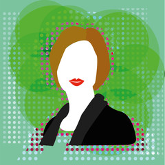 Modern Business Woman Illustration