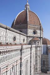 Fototapeta premium View of the Cathedral Santa Maria del Fiore in Florence, Italy