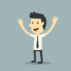 Happy businessman