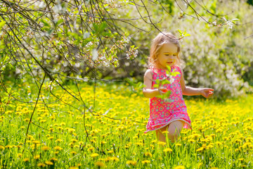 Little girl in the park