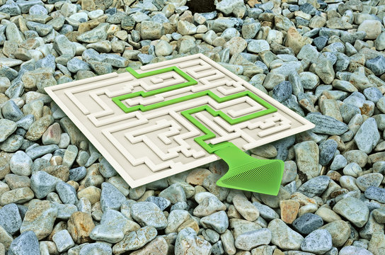 Labyrinth Exit - 3D Render