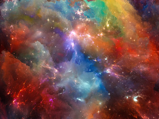 Fototapeta na wymiar Nebula Colors