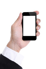 Businessman holding Smart phone