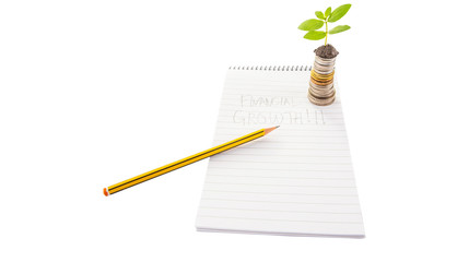Concept image of financial growth