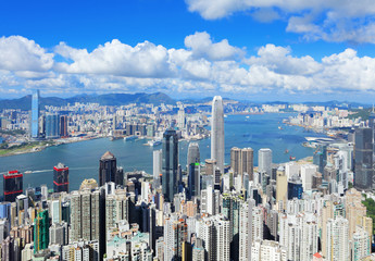 Fototapeta premium Panoramę Hongkongu