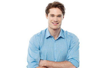 Portrait of young casual guy