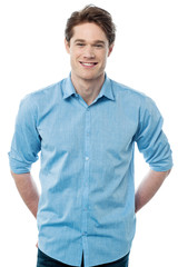 Fototapeta premium Casually-dressed young man