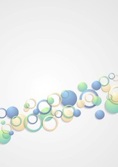 Bright circles vector design
