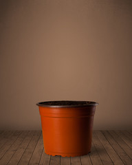 Flowerpot with copy space