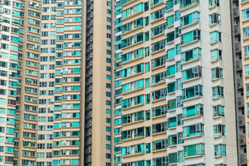 Fototapeta na wymiar Apartment block in Hong Kong