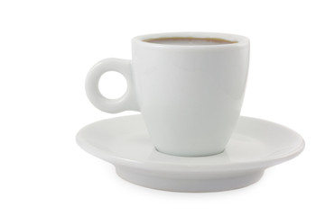 Black coffee espresso cup